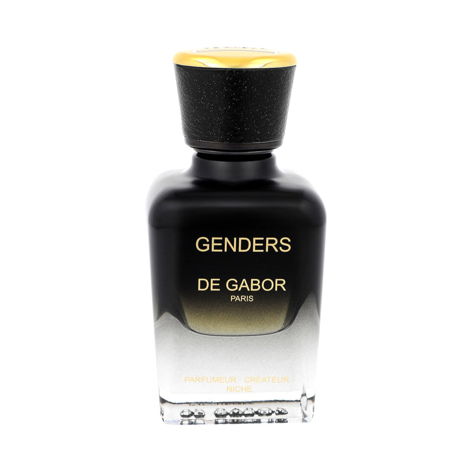 Perfume bottle labeled 'Genders De Gabor' on a white background