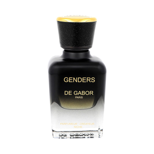 Perfume bottle labeled 'Genders De Gabor' on a white background