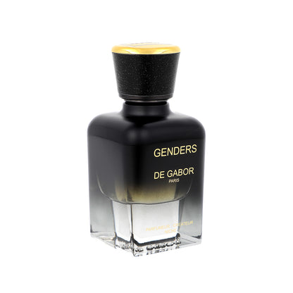 Perfume bottle labeled 'Genders de Gabor' on a white background